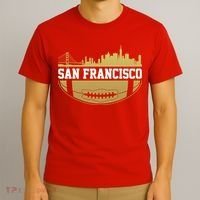 San Francisco Football Skyline T-Shirt thumb 3