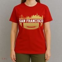 San Francisco Football Skyline T-Shirt thumb 4