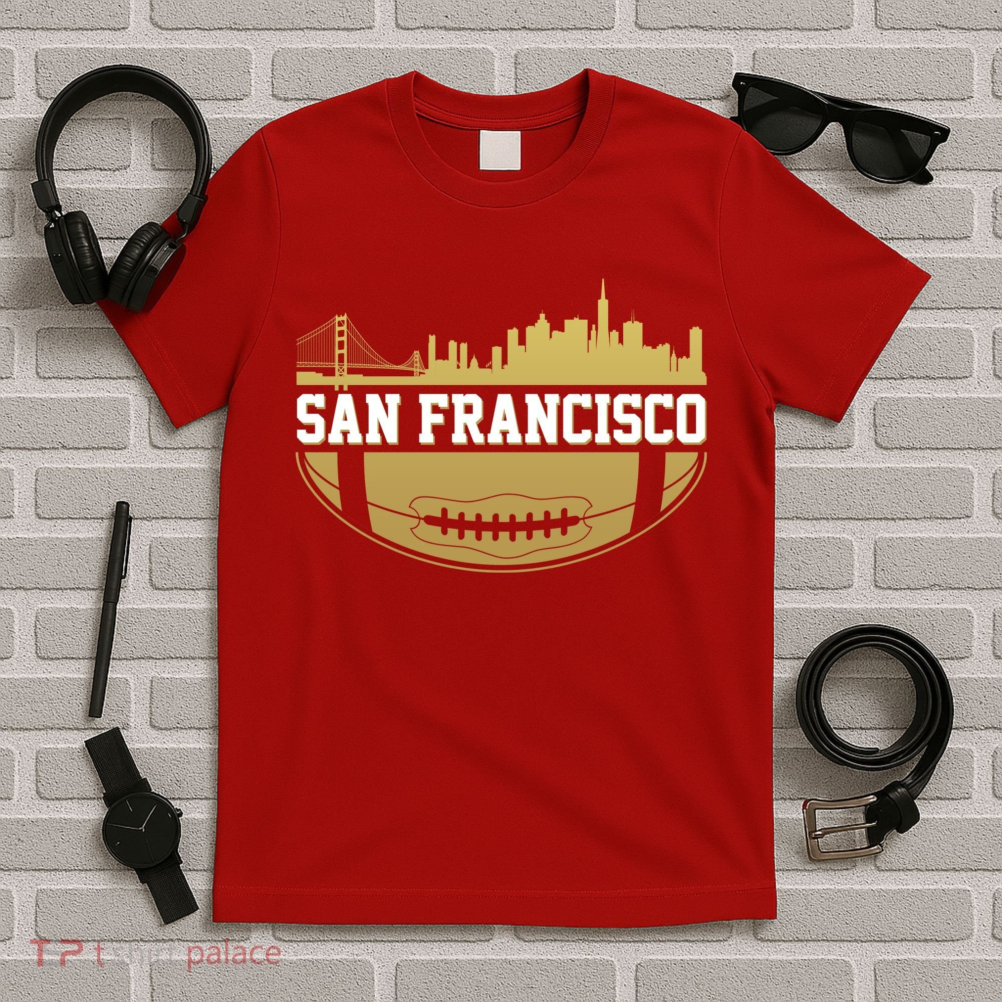 San Francisco Football Skyline T-Shirt
