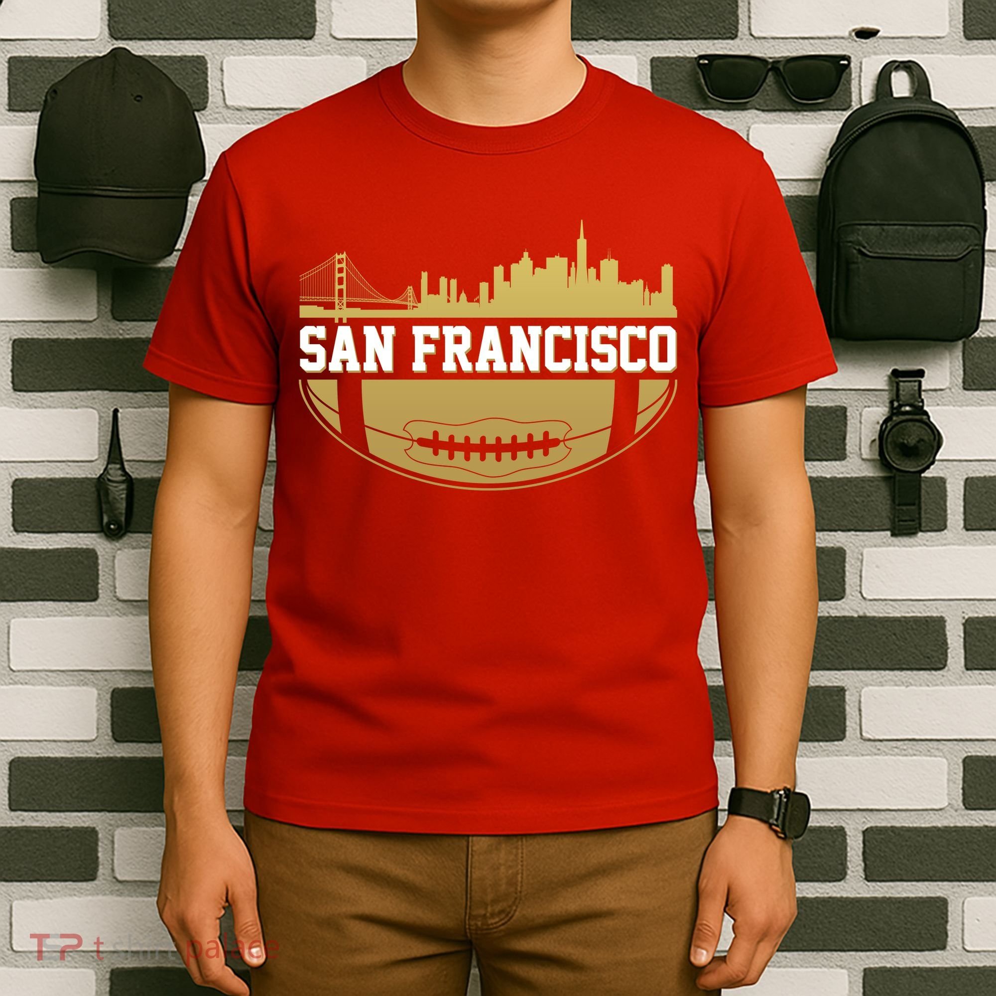San Francisco Football Skyline T-Shirt
