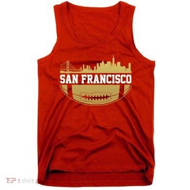 San Francisco Football Skyline Tank Top