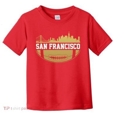 San Francisco Football Skyline Toddler T-Shirt