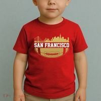 San Francisco Football Skyline Toddler T-Shirt thumb 2