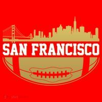 San Francisco Football Skyline Women's T-Shirt thumb 6