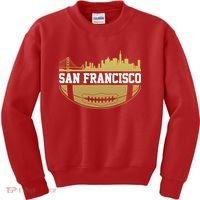 San Francisco Football Skyline Kids Sweatshirt thumb 0
