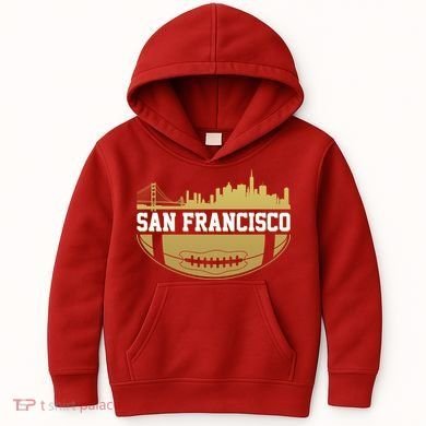 San Francisco Football Skyline Kids Hoodie