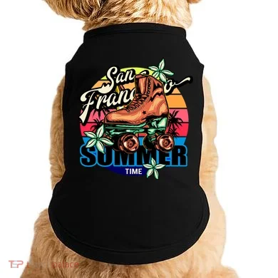 San Francisco Retro Roller Skates Doggie Tank