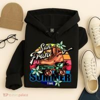 San Francisco Retro Roller Skates Hoodie thumb 4
