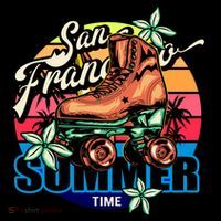 San Francisco Retro Roller Skates Long Sleeve Shirt thumb 2