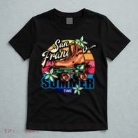 San Francisco Retro Roller Skates T-Shirt thumb 5