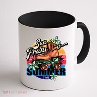 San Francisco Retro Roller Skates Coffee Mug thumb 1