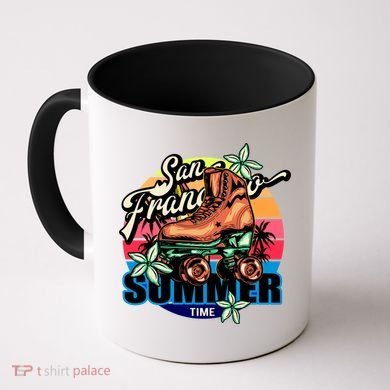 San Francisco Retro Roller Skates Coffee Mug