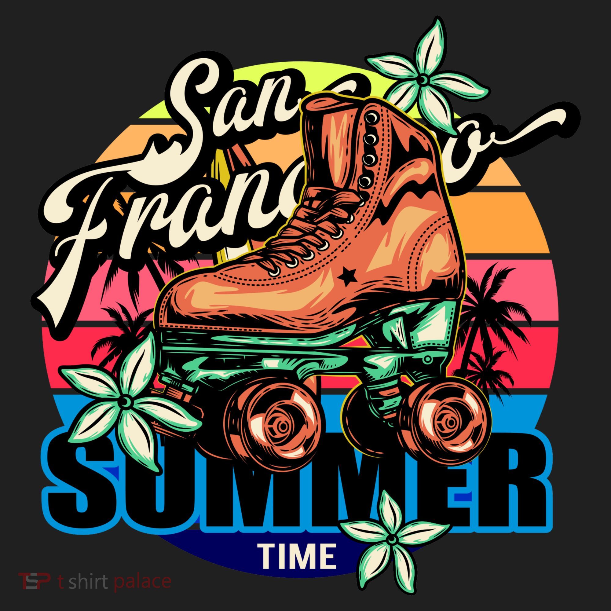 San Francisco Retro Roller Skates Beanie