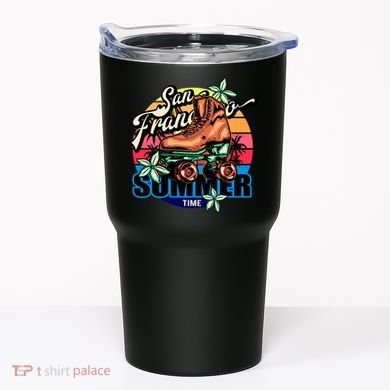 San Francisco Retro Roller Skates Tumbler