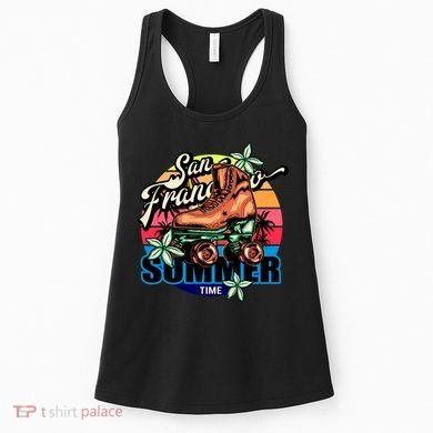 San Francisco Retro Roller Skates Women's Tank Top