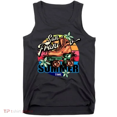 San Francisco Retro Roller Skates Tank Top