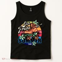 San Francisco Retro Roller Skates Tank Top thumb 2