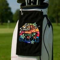 San Francisco Retro Roller Skates Golf Towel thumb 2