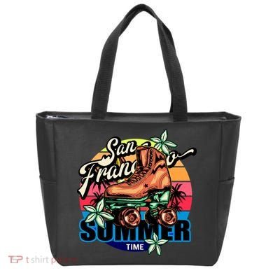 San Francisco Retro Roller Skates Tote Bag