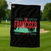 San Francisco Since 1776 Golf Towel thumb 1