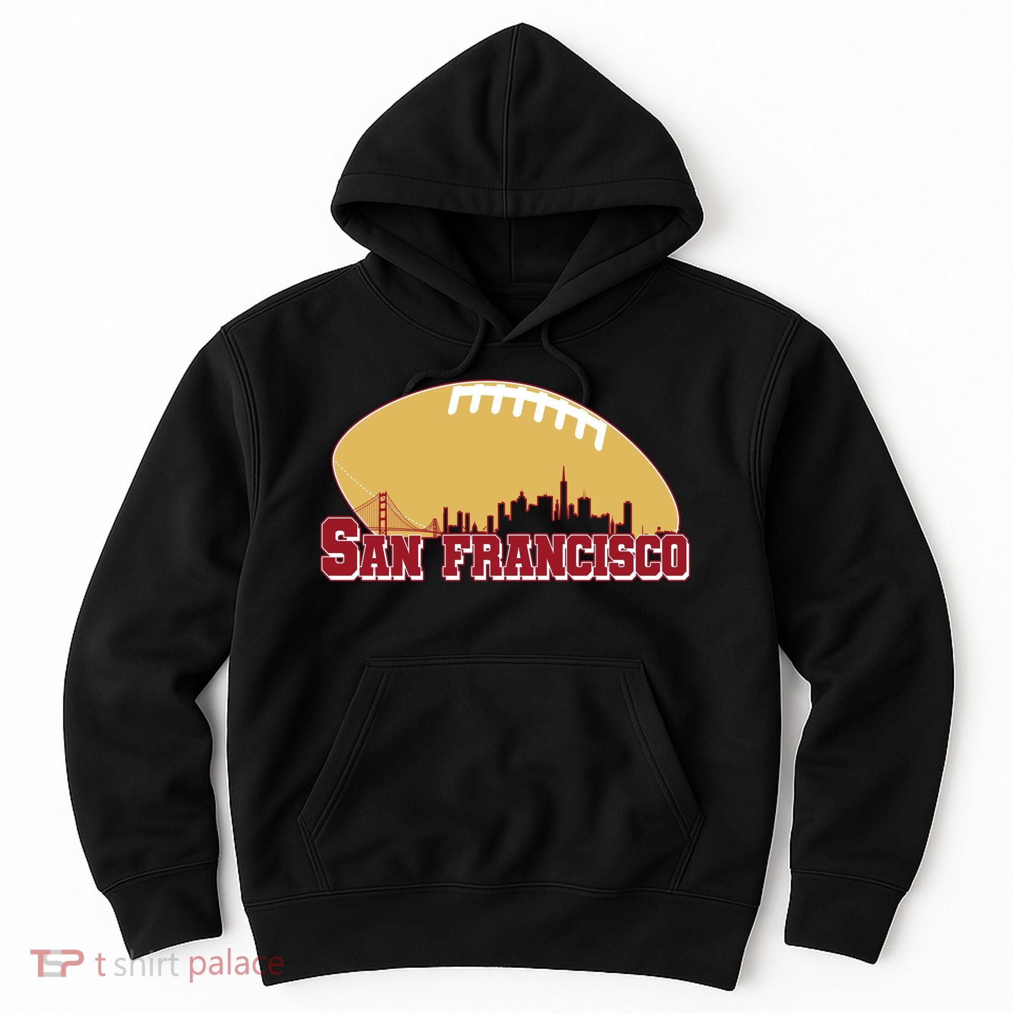 San Francisco Skyline Football Sports Fan Hoodie