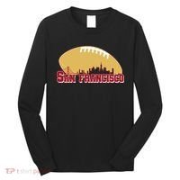 San Francisco Skyline Football Sports Fan Long Sleeve Shirt thumb 0