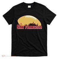 San Francisco Skyline Football Sports Fan T-Shirt thumb 0