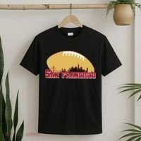 San Francisco Skyline Football Sports Fan T-Shirt thumb 2