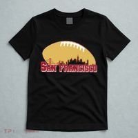 San Francisco Skyline Football Sports Fan T-Shirt thumb 5