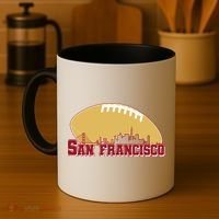 San Francisco Skyline Football Sports Fan Coffee Mug thumb 4