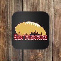 San Francisco Skyline Football Sports Fan Coaster thumb 0