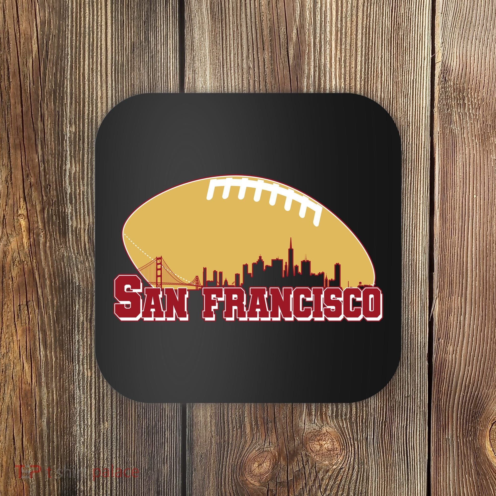 San Francisco Skyline Football Sports Fan Coaster