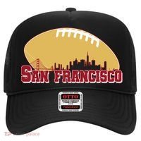 San Francisco Skyline Football Sports Fan Hat thumb 0