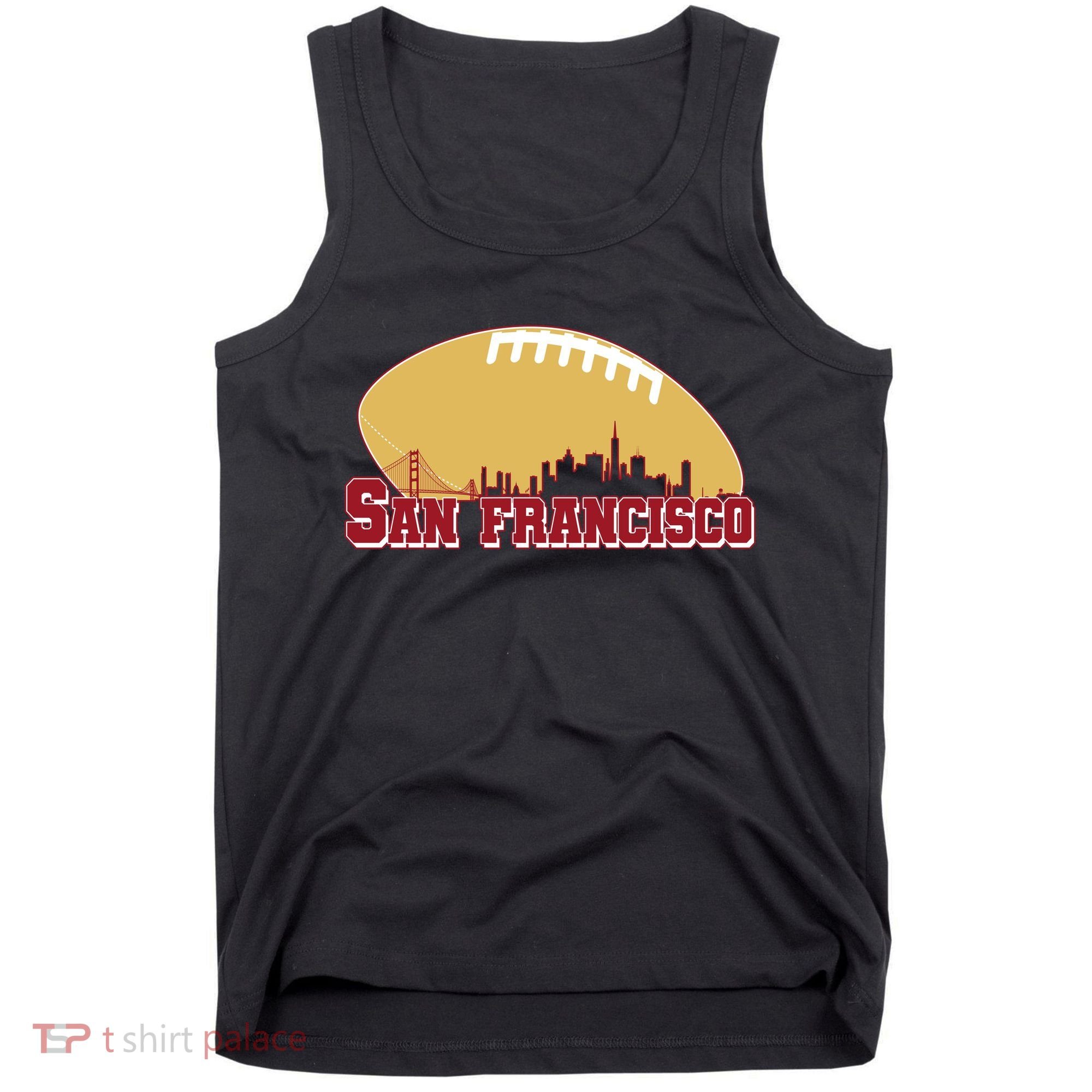 San Francisco Skyline Football Sports Fan Tank Top