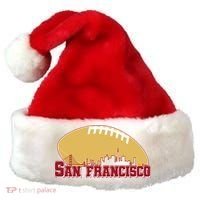 San Francisco Skyline Football Sports Fan Santa Hat thumb 0