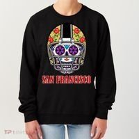 San Francisco Sugar Skull Football Fan Women's Sweatshirt thumb 0