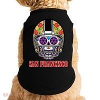 San Francisco Sugar Skull Football Fan Doggie Tank thumb 0