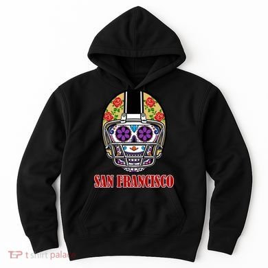 San Francisco Sugar Skull Football Fan Hoodie