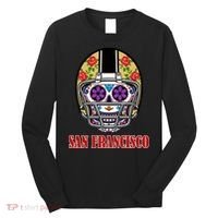 San Francisco Sugar Skull Football Fan Long Sleeve Shirt thumb 0