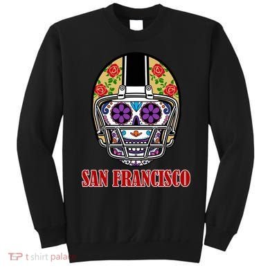 San Francisco Sugar Skull Football Fan Sweatshirt