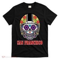 San Francisco Sugar Skull Football Fan T-Shirt thumb 0