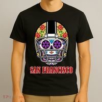 San Francisco Sugar Skull Football Fan T-Shirt thumb 3
