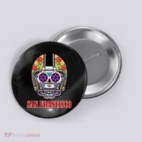 San Francisco Sugar Skull Football Fan Button thumb 0