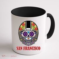 San Francisco Sugar Skull Football Fan Coffee Mug thumb 1