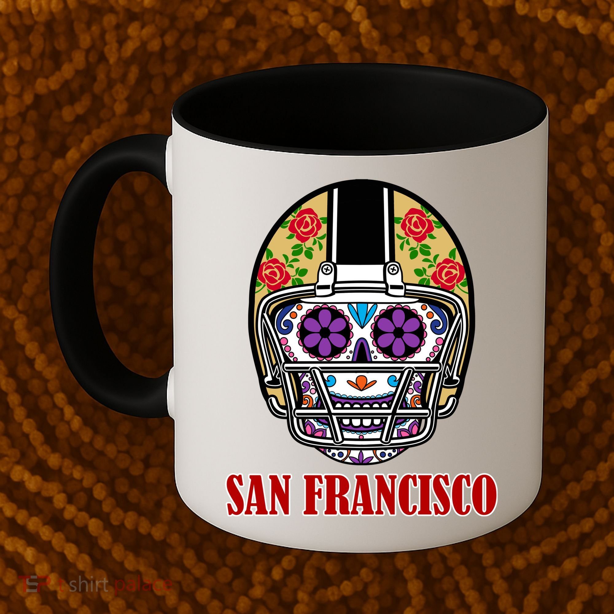 San Francisco Sugar Skull Football Fan Coffee Mug
