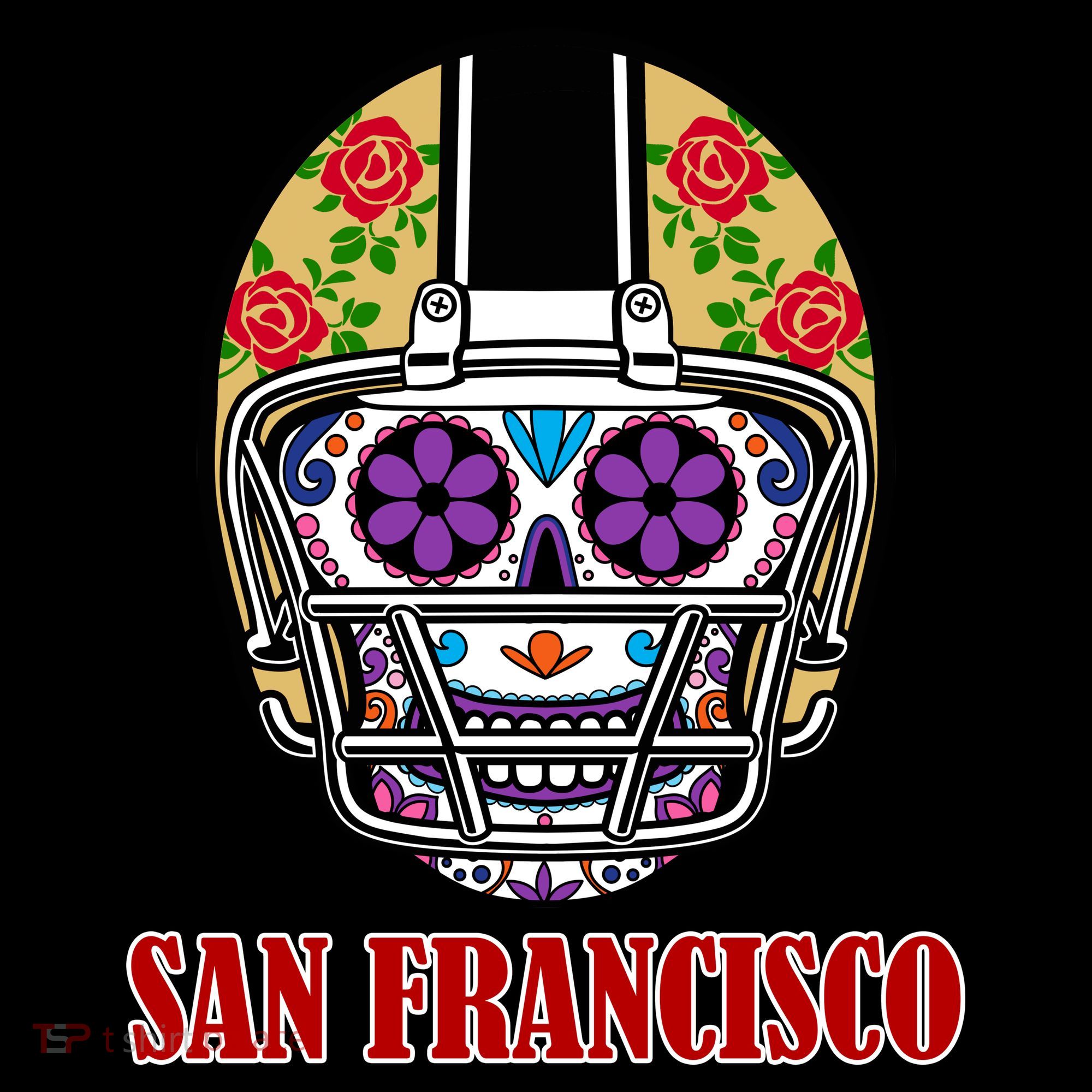 San Francisco Sugar Skull Football Fan Coffee Mug