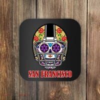 San Francisco Sugar Skull Football Fan Coaster thumb 0