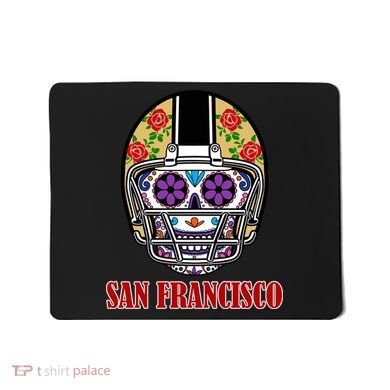 San Francisco Sugar Skull Football Fan Mousepad
