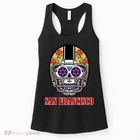San Francisco Sugar Skull Football Fan Women's Tank Top thumb 0