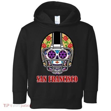 San Francisco Sugar Skull Football Fan Toddler Hoodie